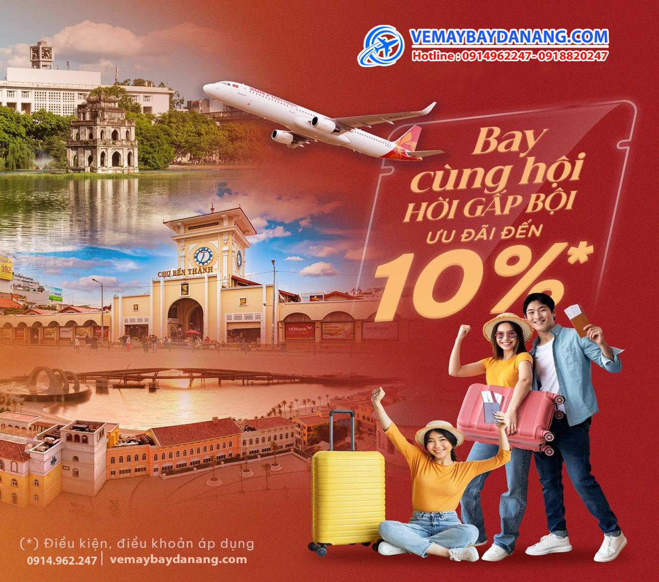 vé máy bay ưu đãi cho khách đoàn