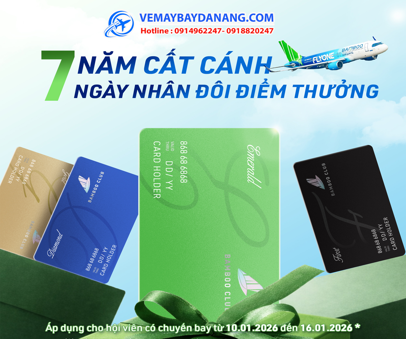 vé ưu đãi hãng bamboo airways